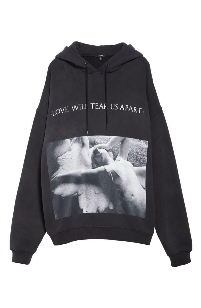 R13 'Love Will Tear Us Apart' Oversize Hoodie, Alternate, color, 