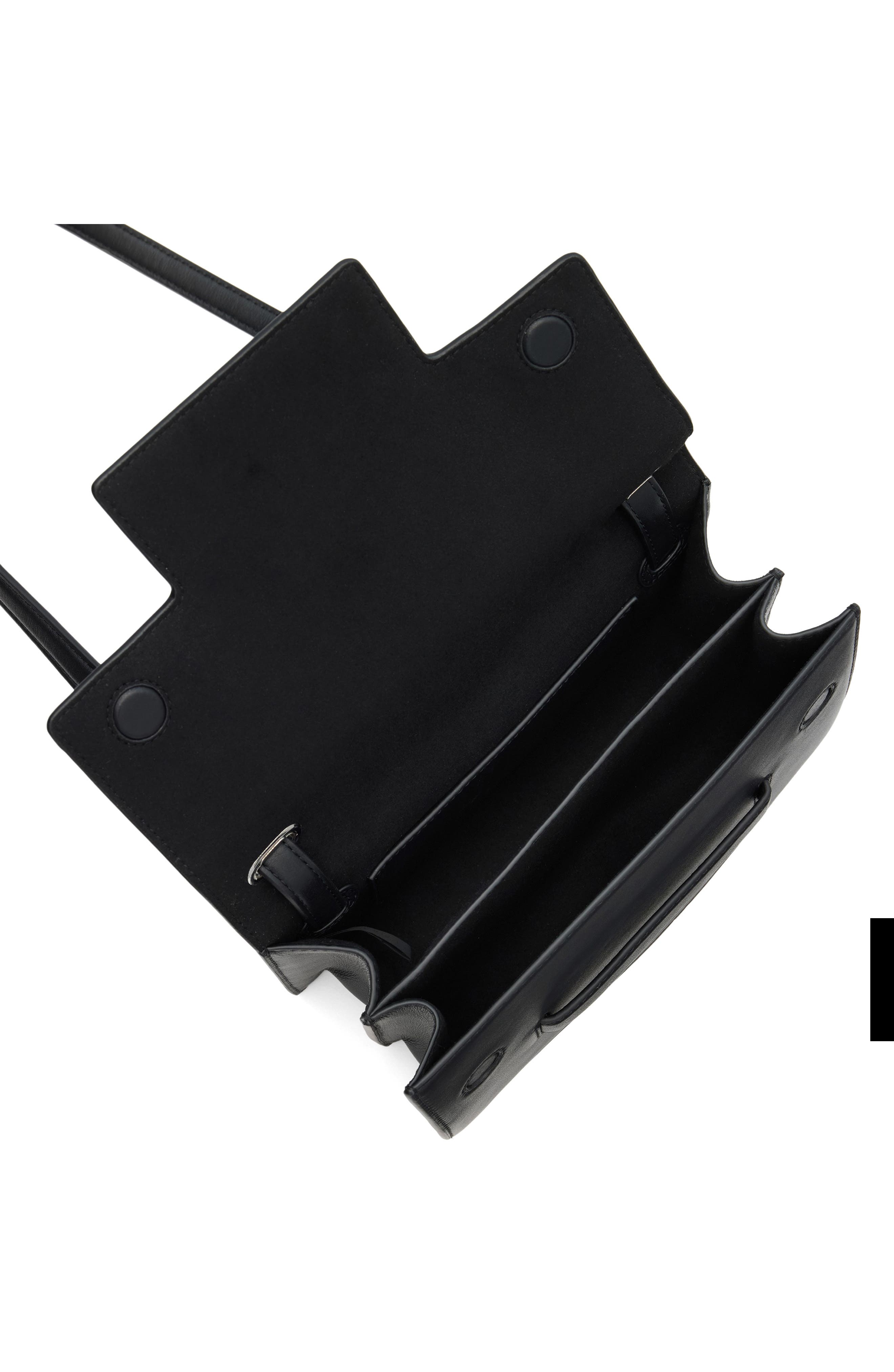 WE-AR4 The Accordion Leather Shoulder Bag, Alternate, color, Black