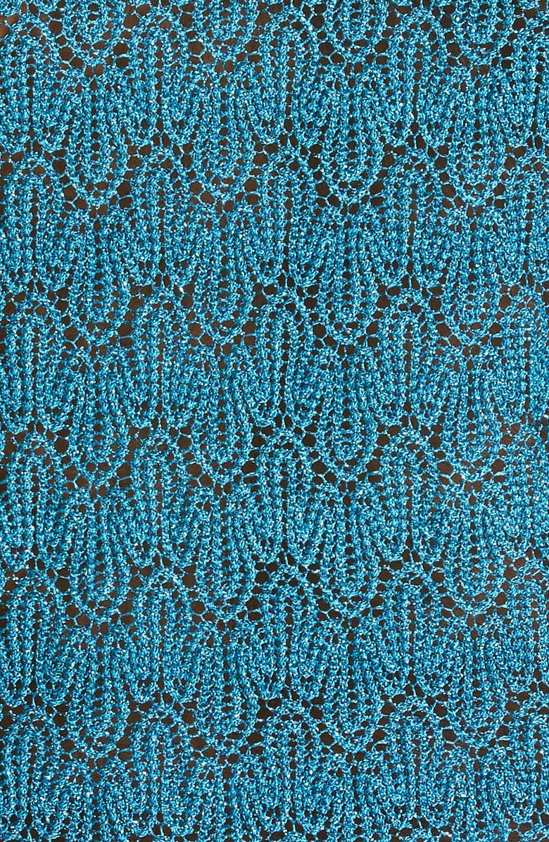 Missoni Raschel Lamé Lace Longline Cardigan, Alternate, color,