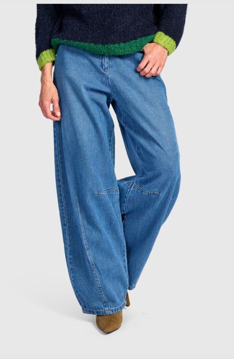Longline Barrel Jeans