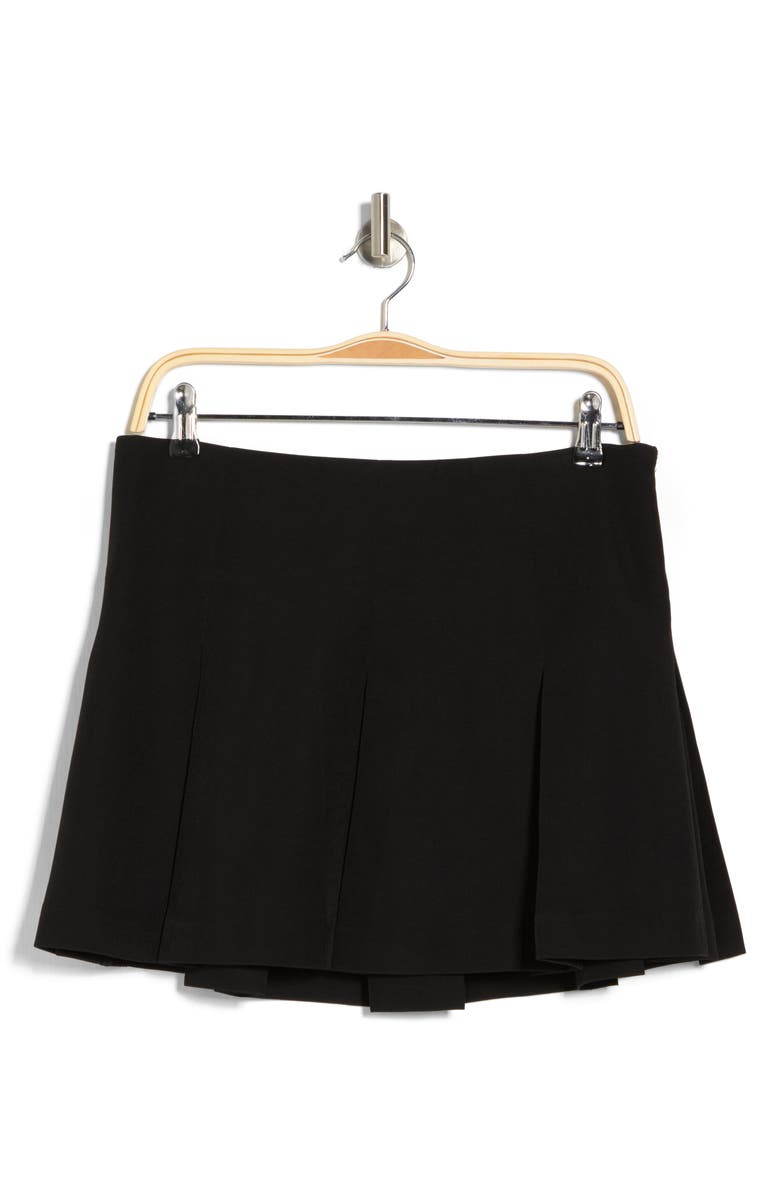 Love By Design Mandy Pleated Skirt, Alternate, color, Black