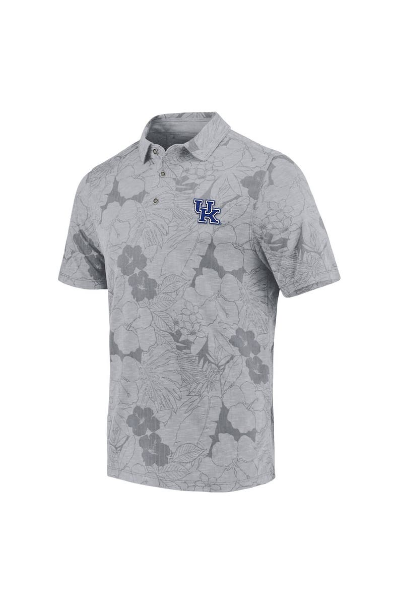 Tommy Bahama Men's Tommy Bahama Gray Kentucky Wildcats Miramar Blooms Polo, Alternate, color, Gray