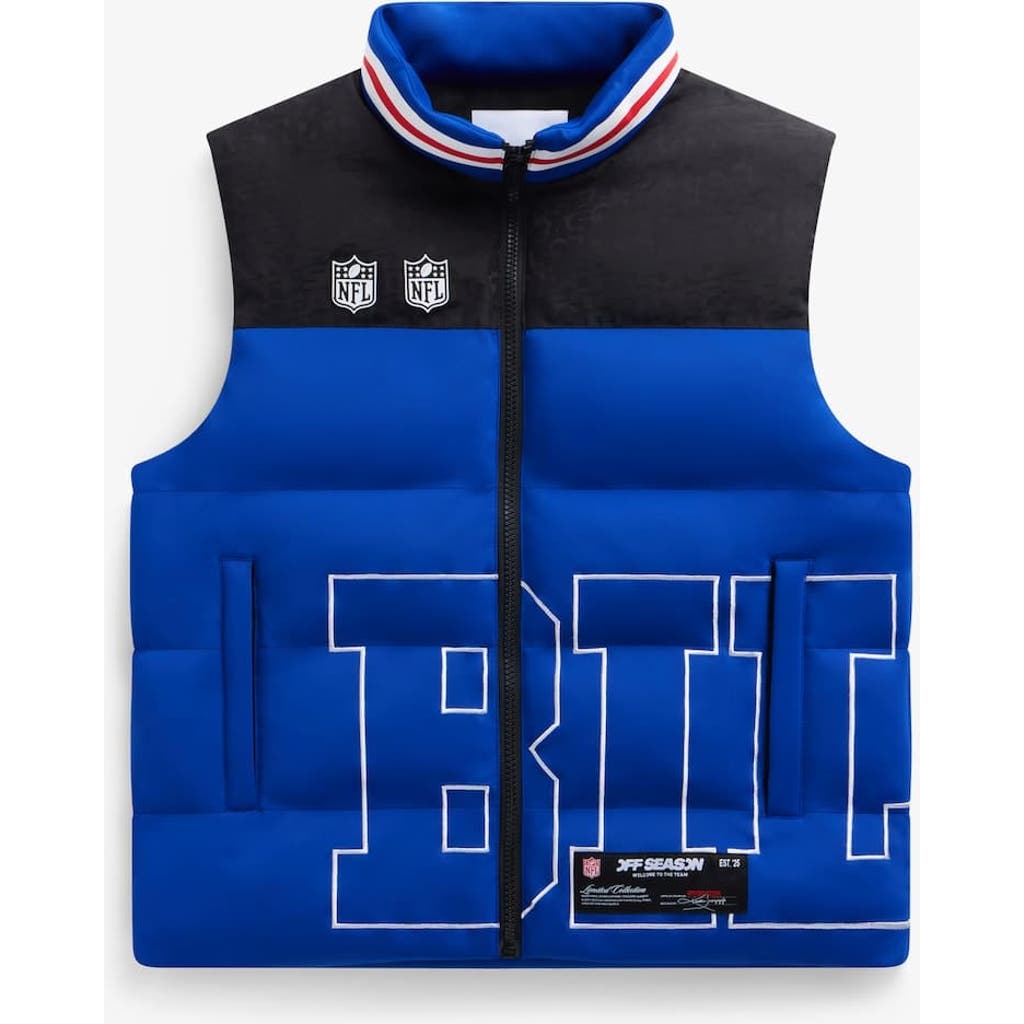 Off Season Unisex Royal Buffalo Bills Team Puffer Vest In Blue