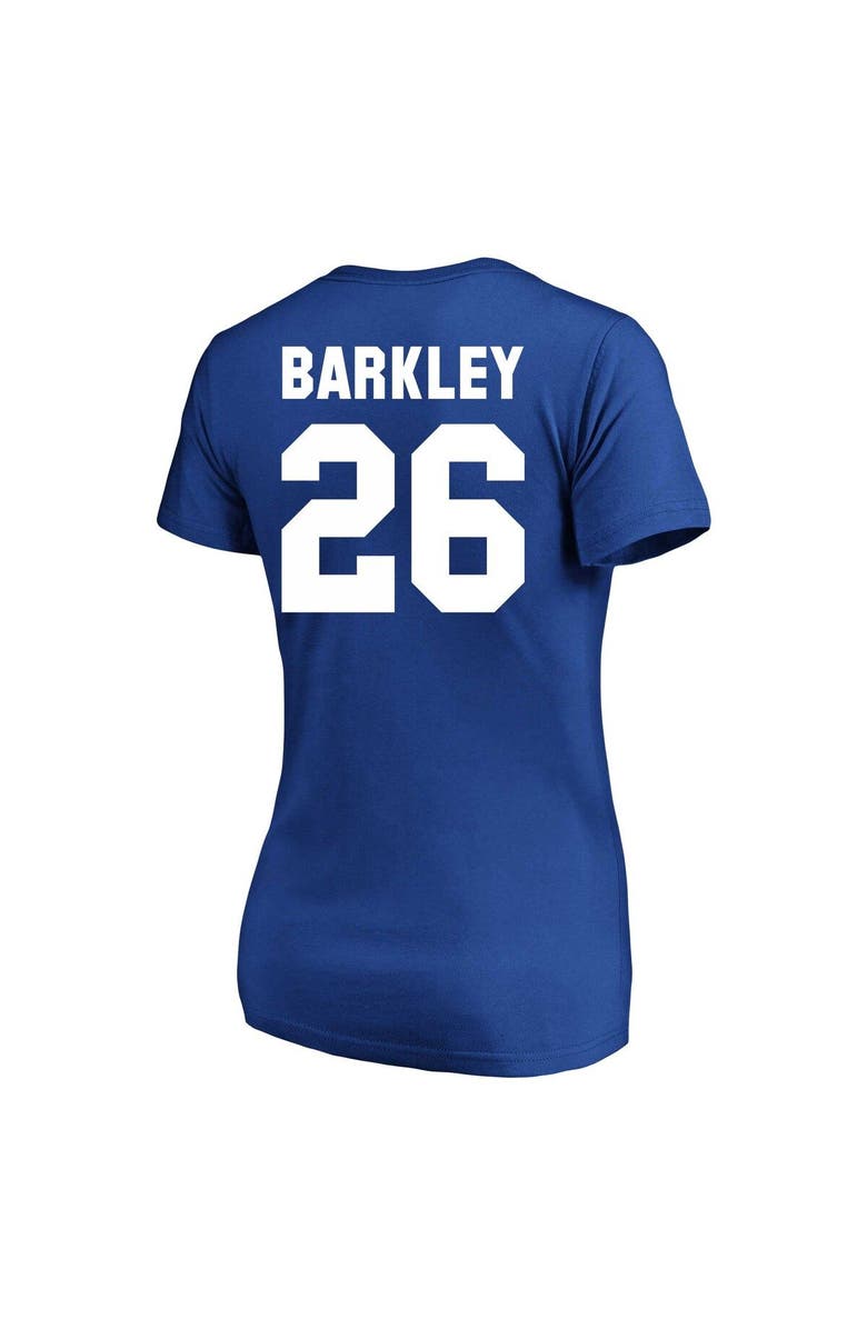 FANATICS Women's Saquon Barkley Royal New York Giants Plus Size Fair Catch Name & Number V-Neck T-Shirt, Alternate, color, 