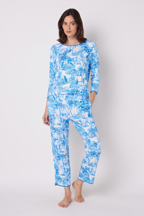 Pima Knit Simple Set Pajama