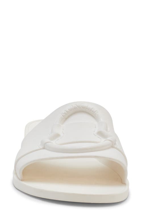 Shop Moncler Mon Slide Sandal In Gardenia