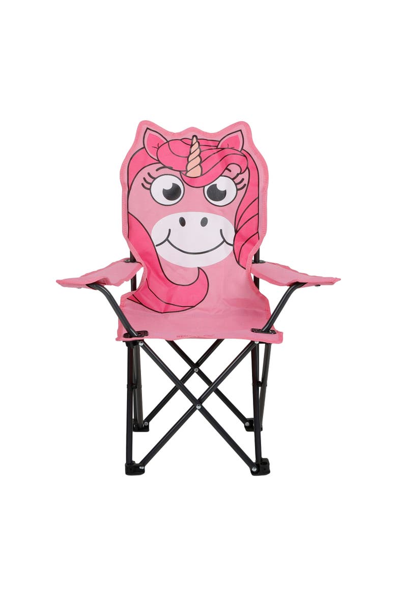 Childrens/Kids Luna The Unicorn Folding Chair, Alternate, color, Sweet Pink