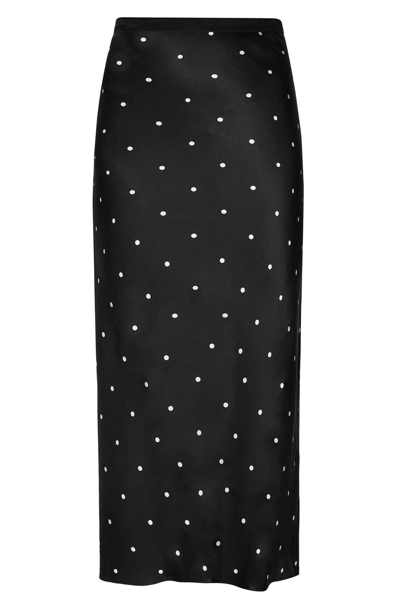 ANINE BING Polka Dot Silk Skirt, Alternate, color,