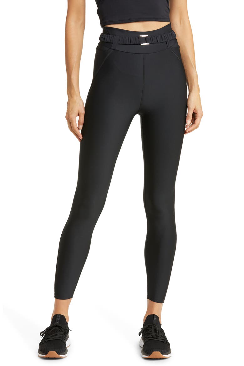 Airlift Charmer High Waist 7/8 Leggings, Main, color, BLACK