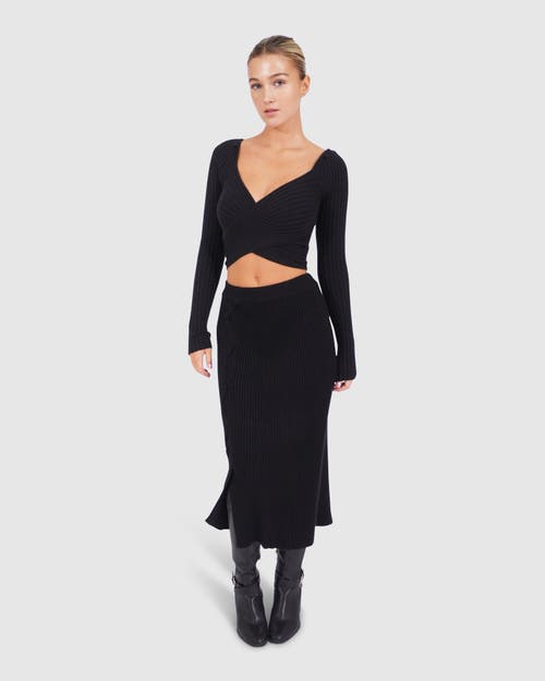 Belle & Bloom All My Life Knit Midi Skirt