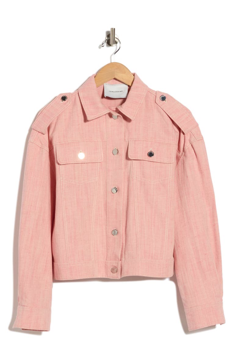 Shoulder Detail Jacket, Main, color, PINK