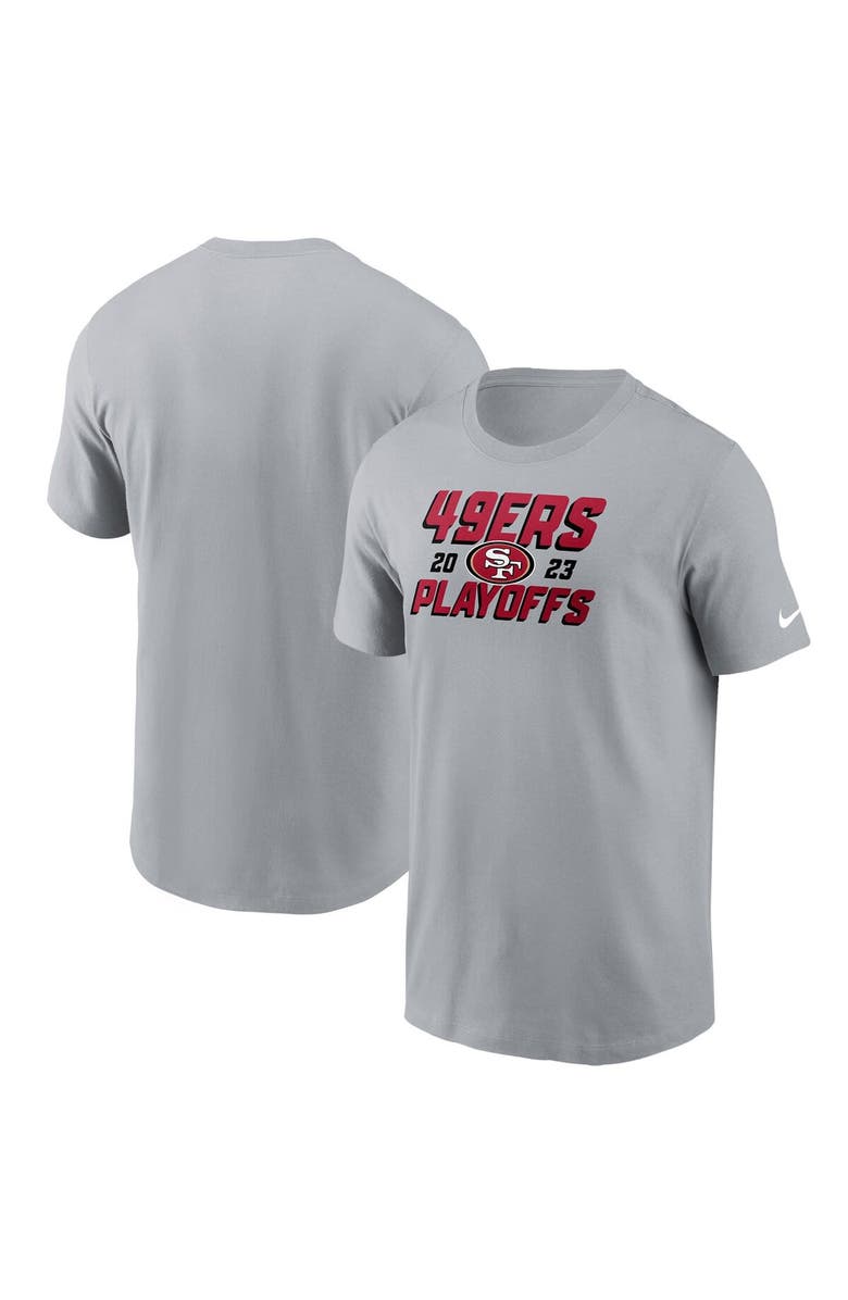Nike Men's Nike  Gray San Francisco 49ers 2023 NFL Playoffs Iconic T-Shirt, Main, color, Gray