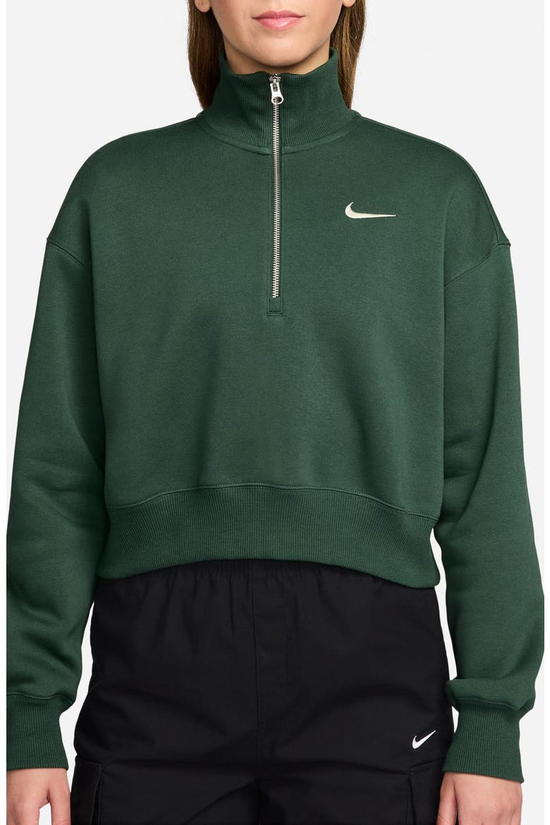 Sportswear Phoenix Fleece Crop Sweatshirt, Main, color, 323 FIR/SAIL