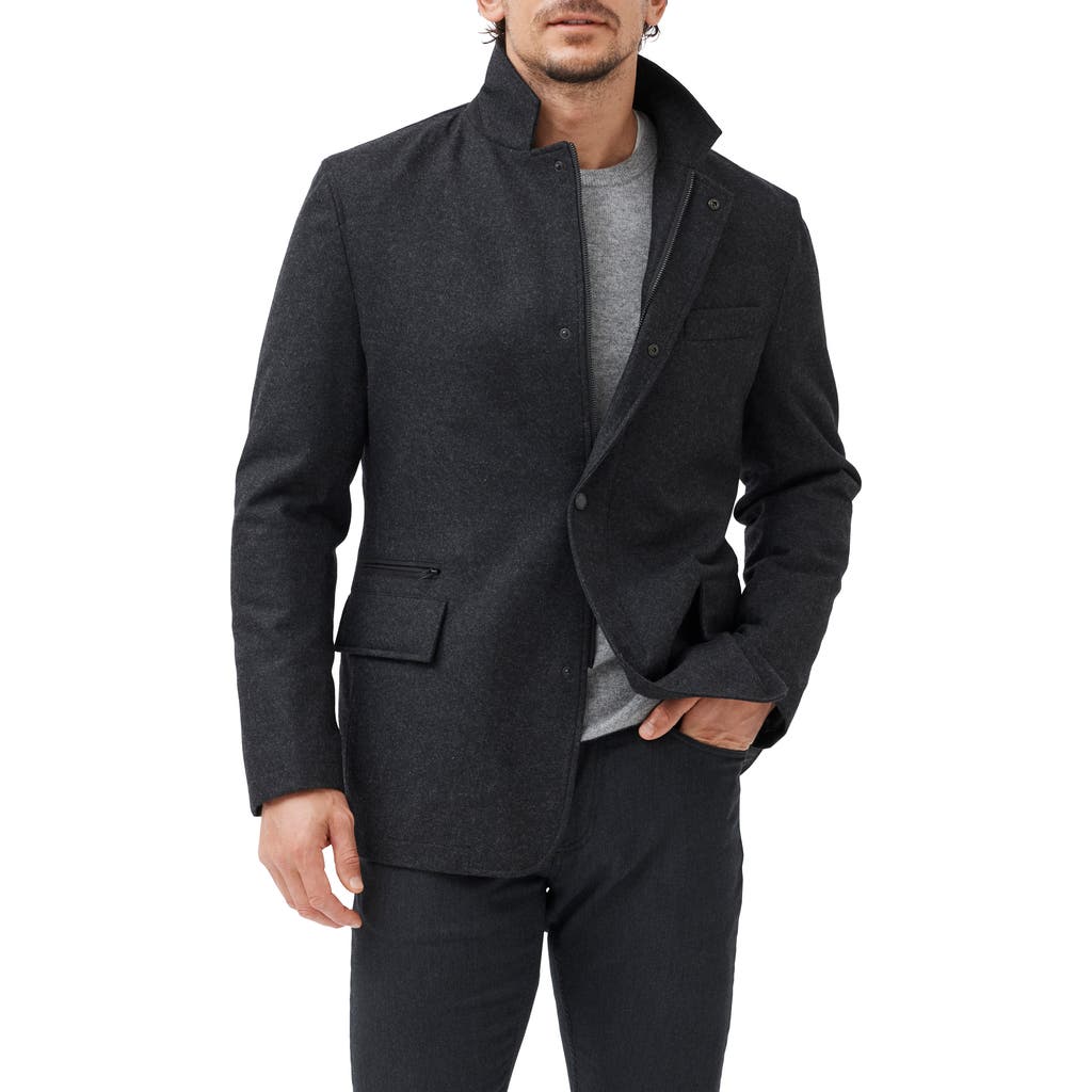 Rodd & Gunn Longbush Wool Blend Jacket In Graphite