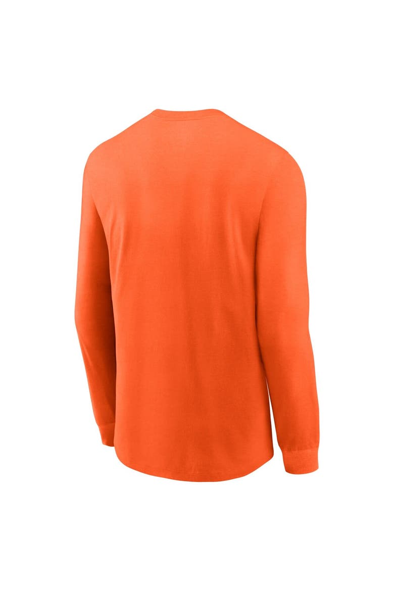 Men's Nike Orange Chicago Bears Fashion Tri-Blend Long Sleeve T-Shirt, Alternate, color, Orange