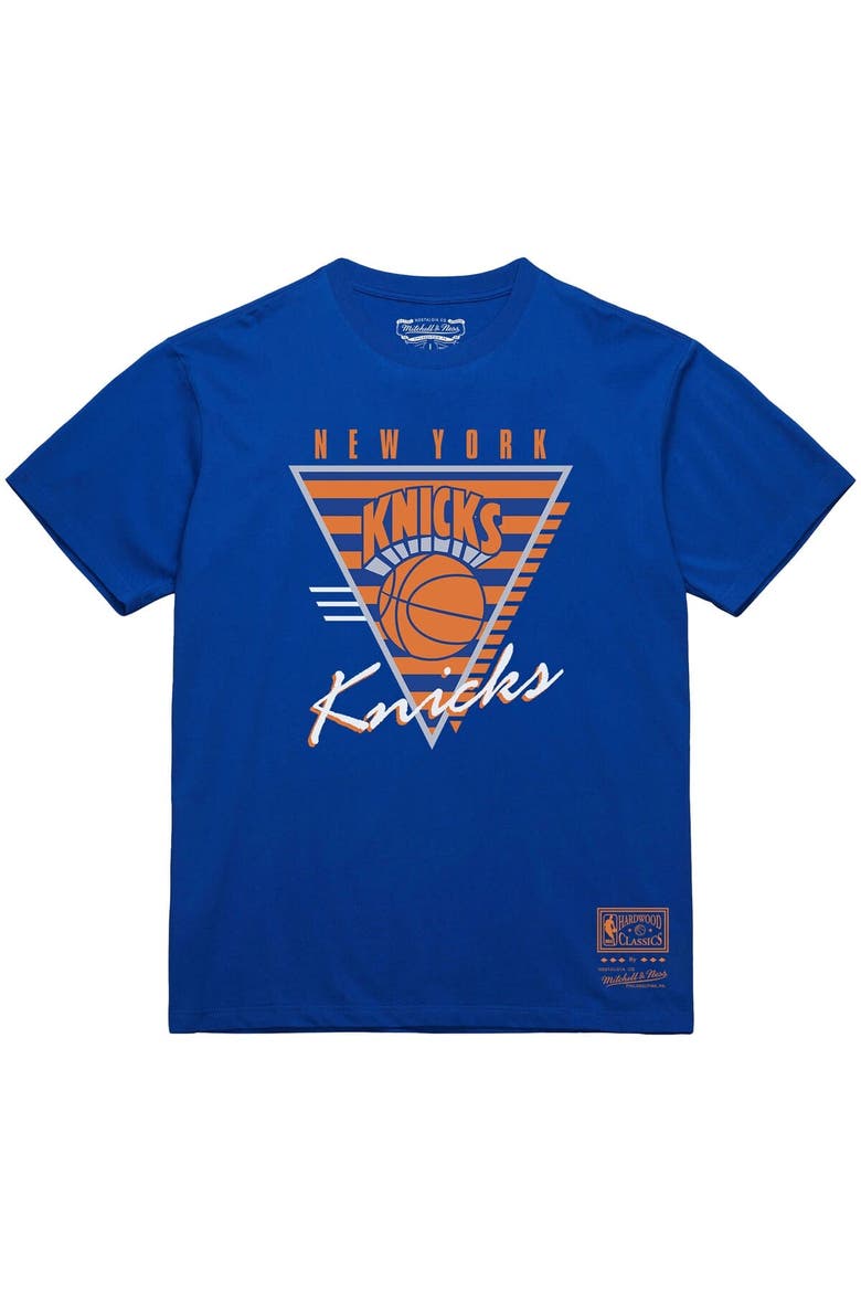 Men's Mitchell & Ness  Blue New York Knicks Big & Tall Hardwood Classics Final Seconds T-Shirt, Alternate, color, Blue