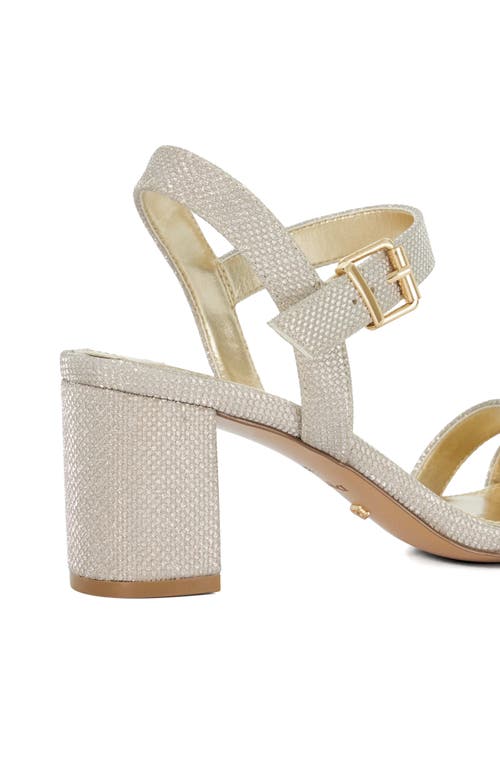 Dune London Merisa Ankle Strap Sandal In Gold