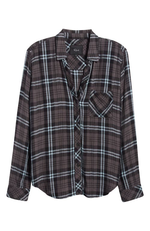 Rails Hunter Plaid Herringbone Button-up Shirt In Iron Sky