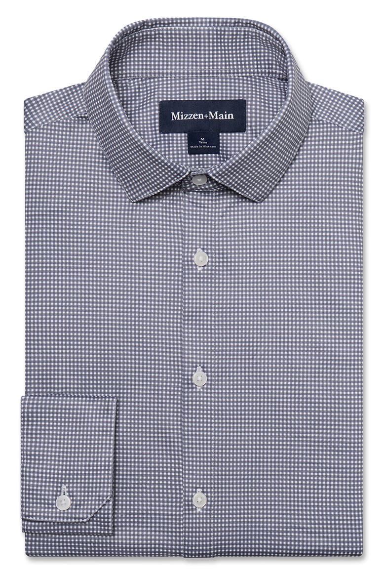 Halyard Classic Fit Performance Button-Up Shirt, Alternate, color, DARK SLATE PETER GINGHAM
