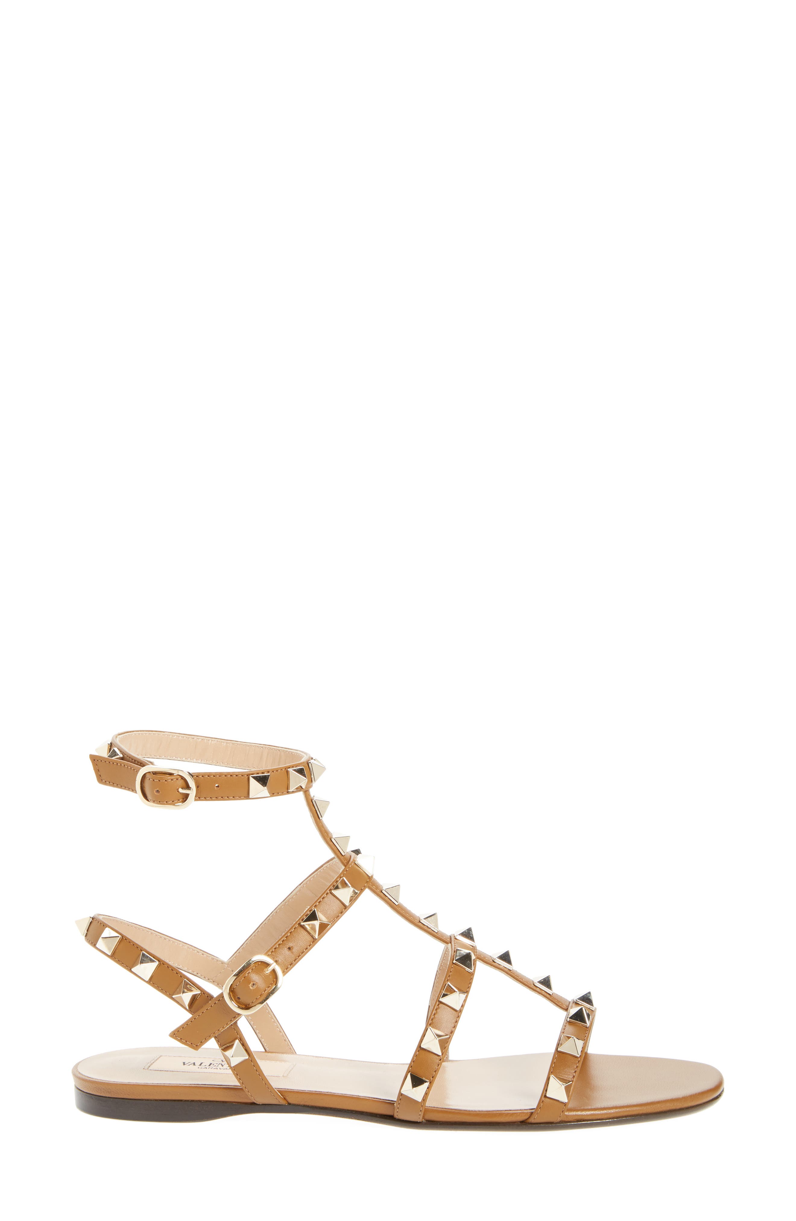 Valentino Garavani Rockstud Gladiator Sandal, Alternate, color, 