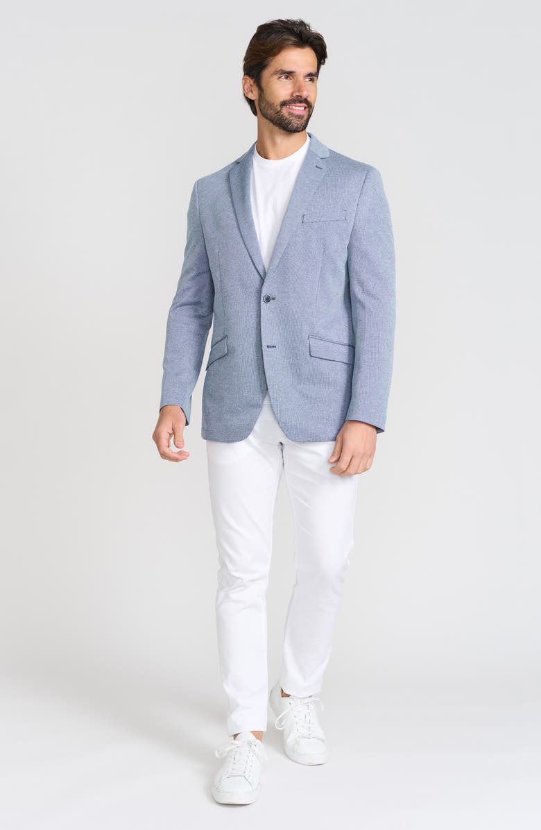 SAVILE ROW CO Textured Neat Knit Sport Coat, Alternate, color, Blue