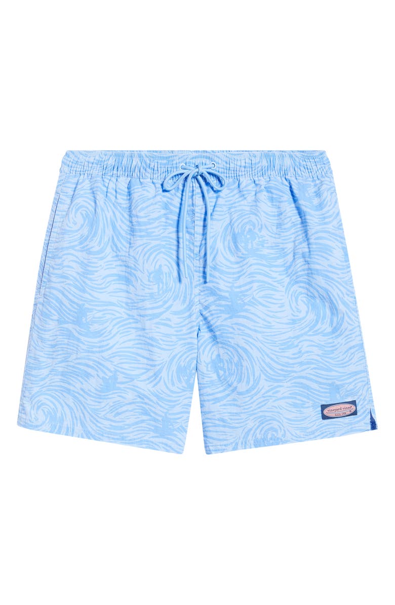 vineyard vines 6-Inch Island Swim Trunks, Alternate, color, Wave Serenity Blue