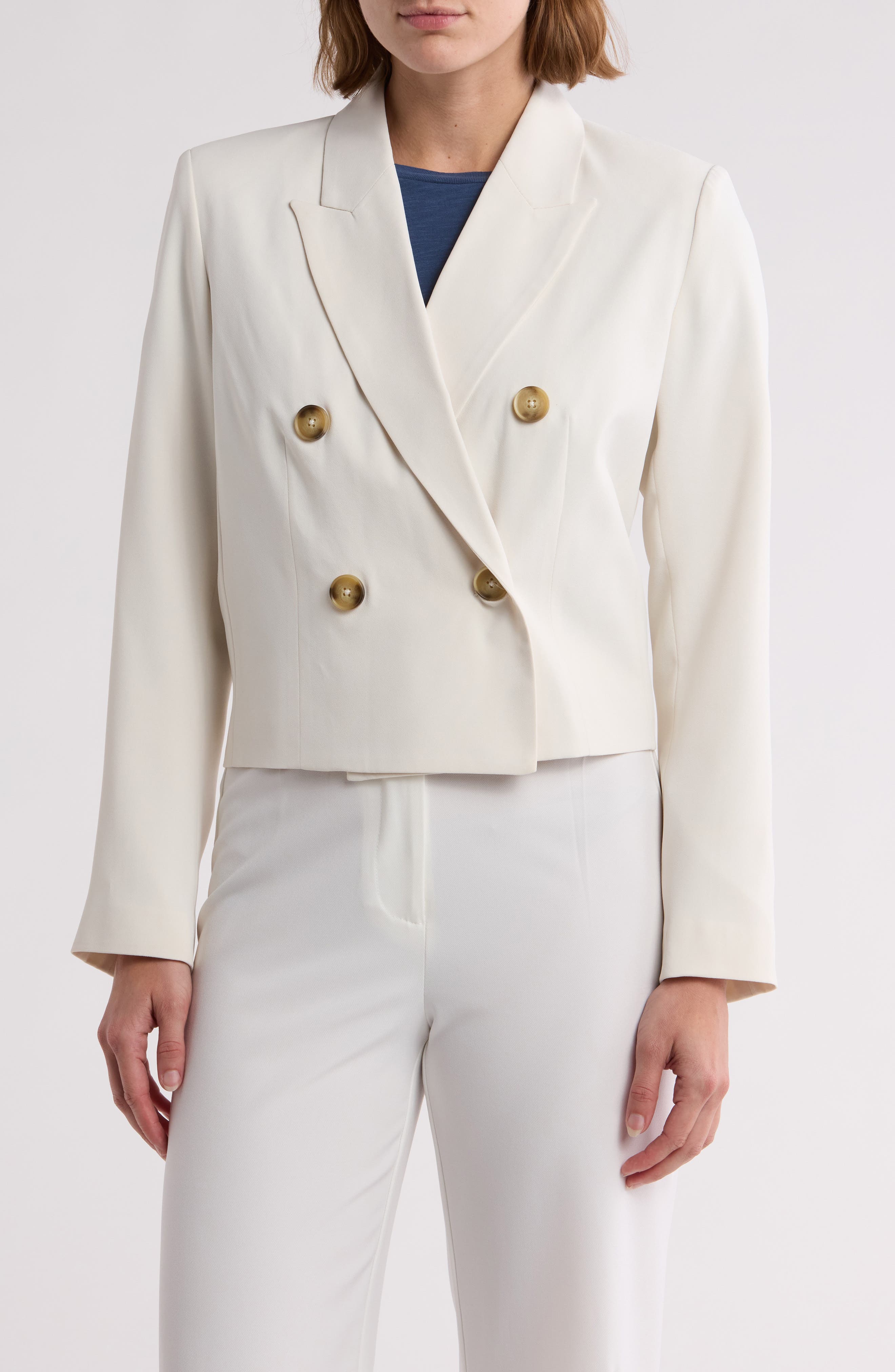 Gemma + Jane Double Breasted Crop Blazer