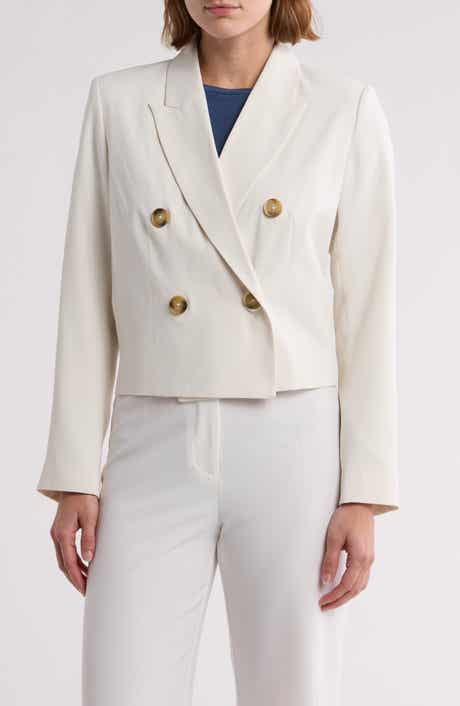 Gemma + Jane Double Breasted Crop Blazer