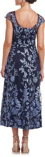 Meredith Floral Embroidery A-Line Dress