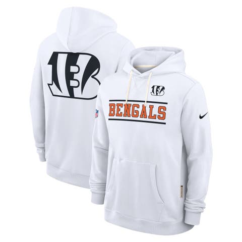 Men's Nike White Cincinnati Bengals Standard Issue Replay Officials Alternate Dri-FIT Hoodie