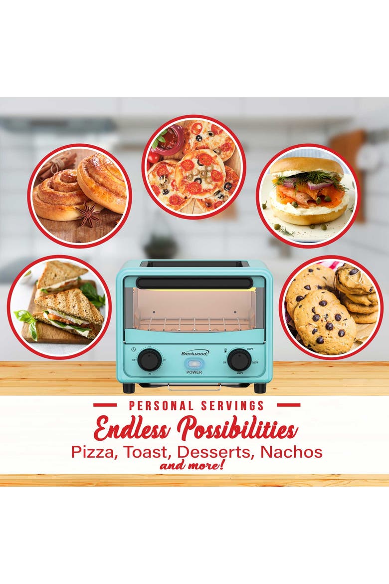 3 Liter Mini Toaster Oven, Alternate, color, Blue