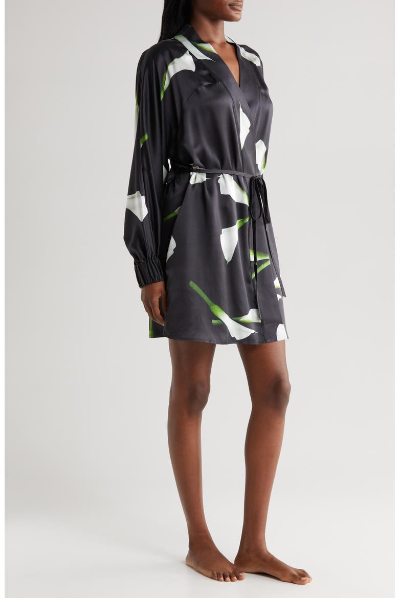 Washable Silk Robe, Alternate, color, FLOATING LILY LARGE