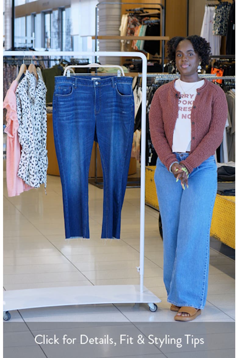 Kelsey Raw Hem High Waist Ankle Flare Jeans video