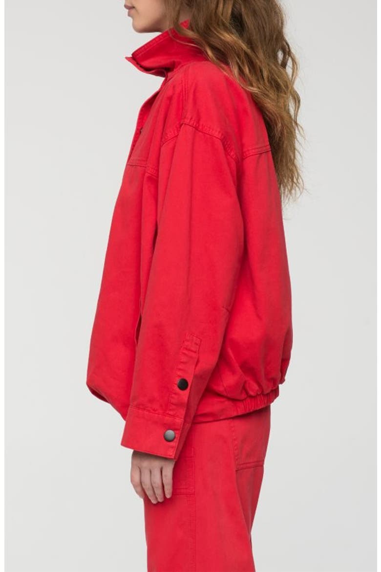 Liberty Cotton Bomber Jacket, Alternate, color, NEGRONI
