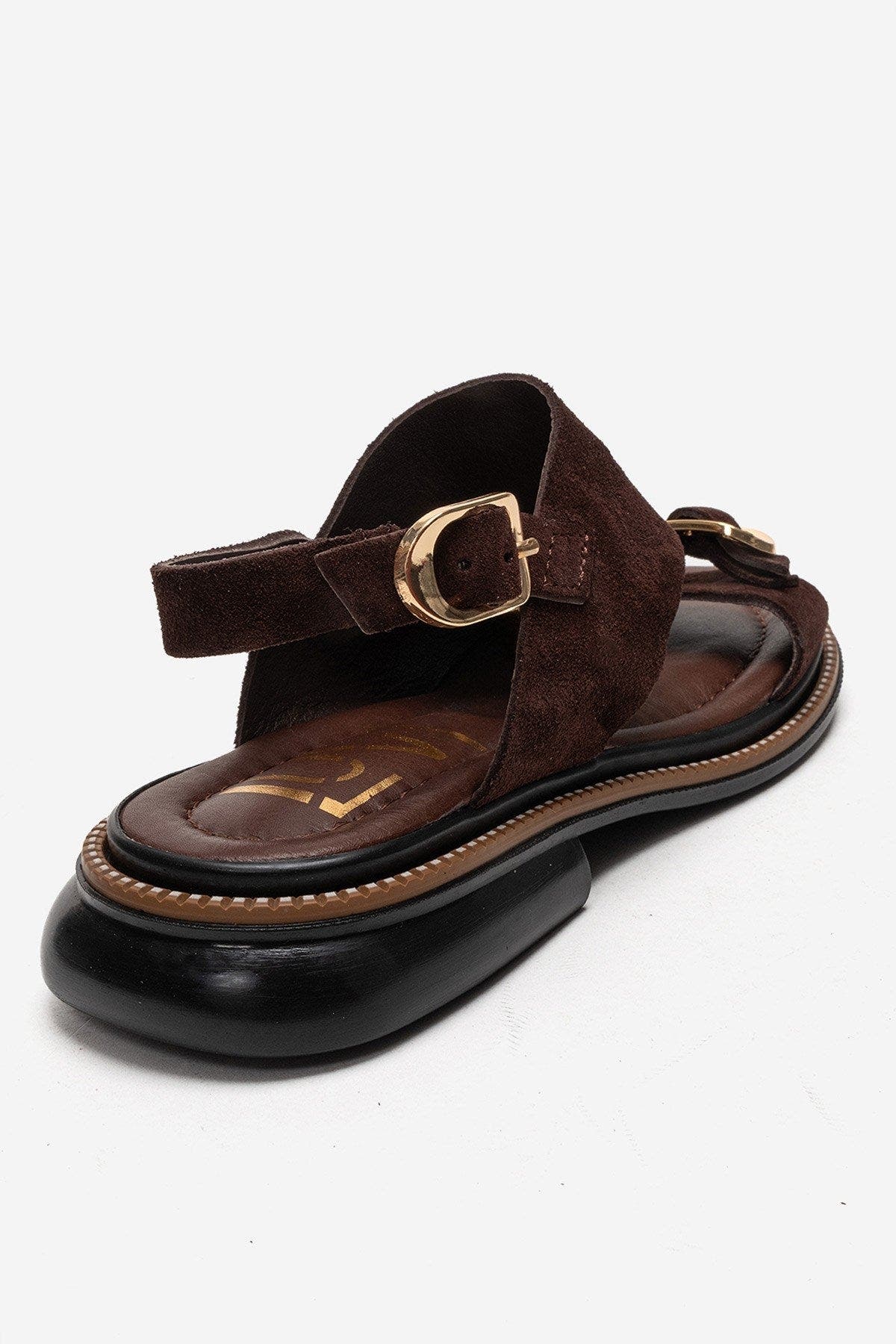 Cruel Leather Sandal, Alternate, color, Brown Suede