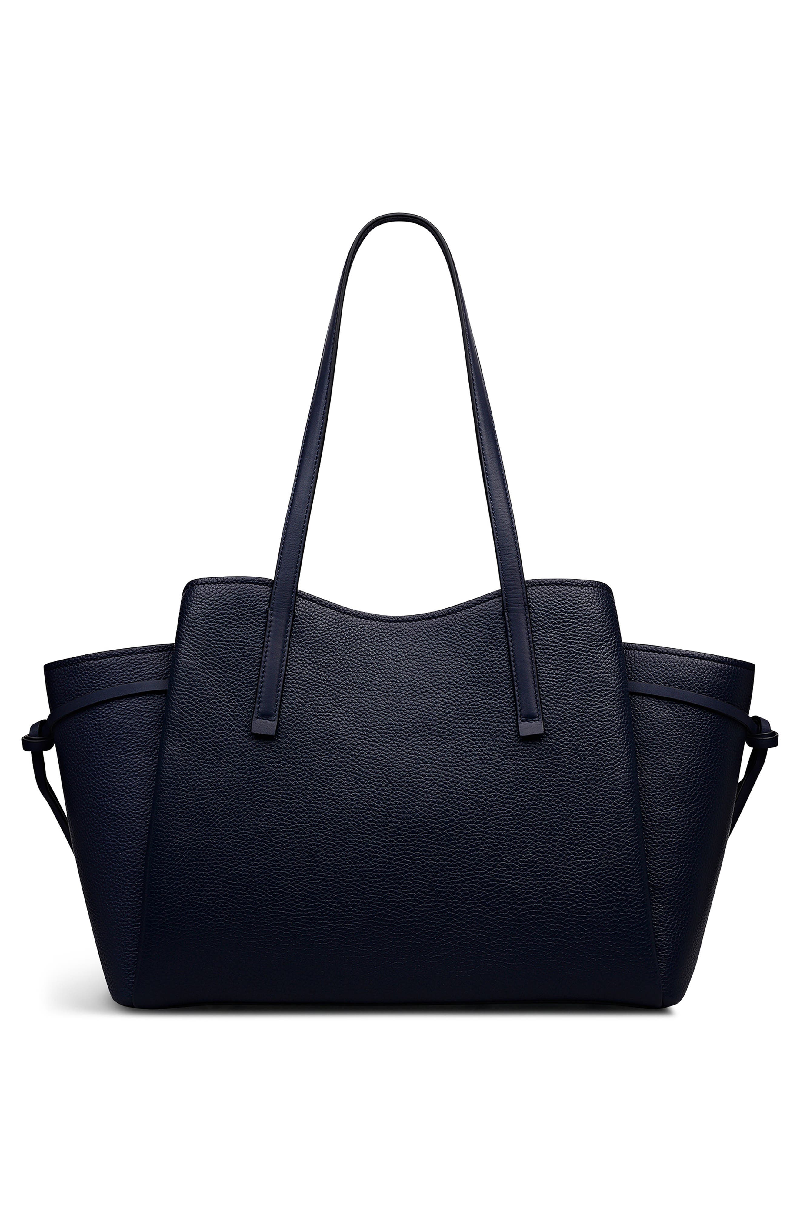 Radley Blake Gardens Large Leather Satchel, Alternate, color, Ink