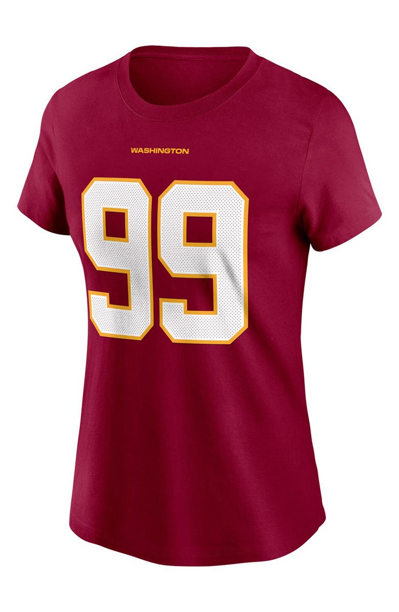 Nike Women's Nike Chase Young Burgundy Washington Football Team Name & Number T-Shirt, Main, color, 