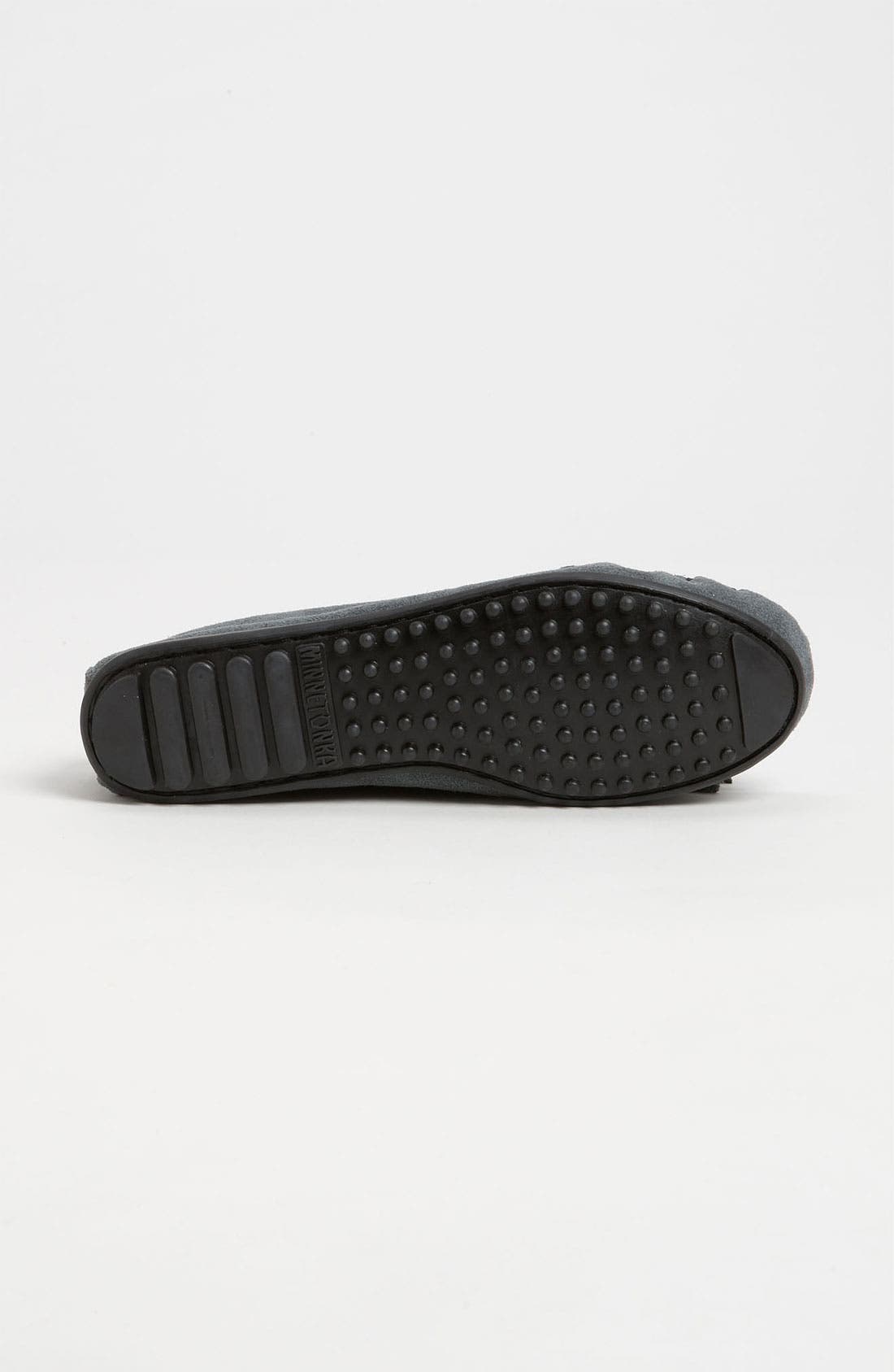 Kilty Suede Driving Shoe, Alternate, color, STORM