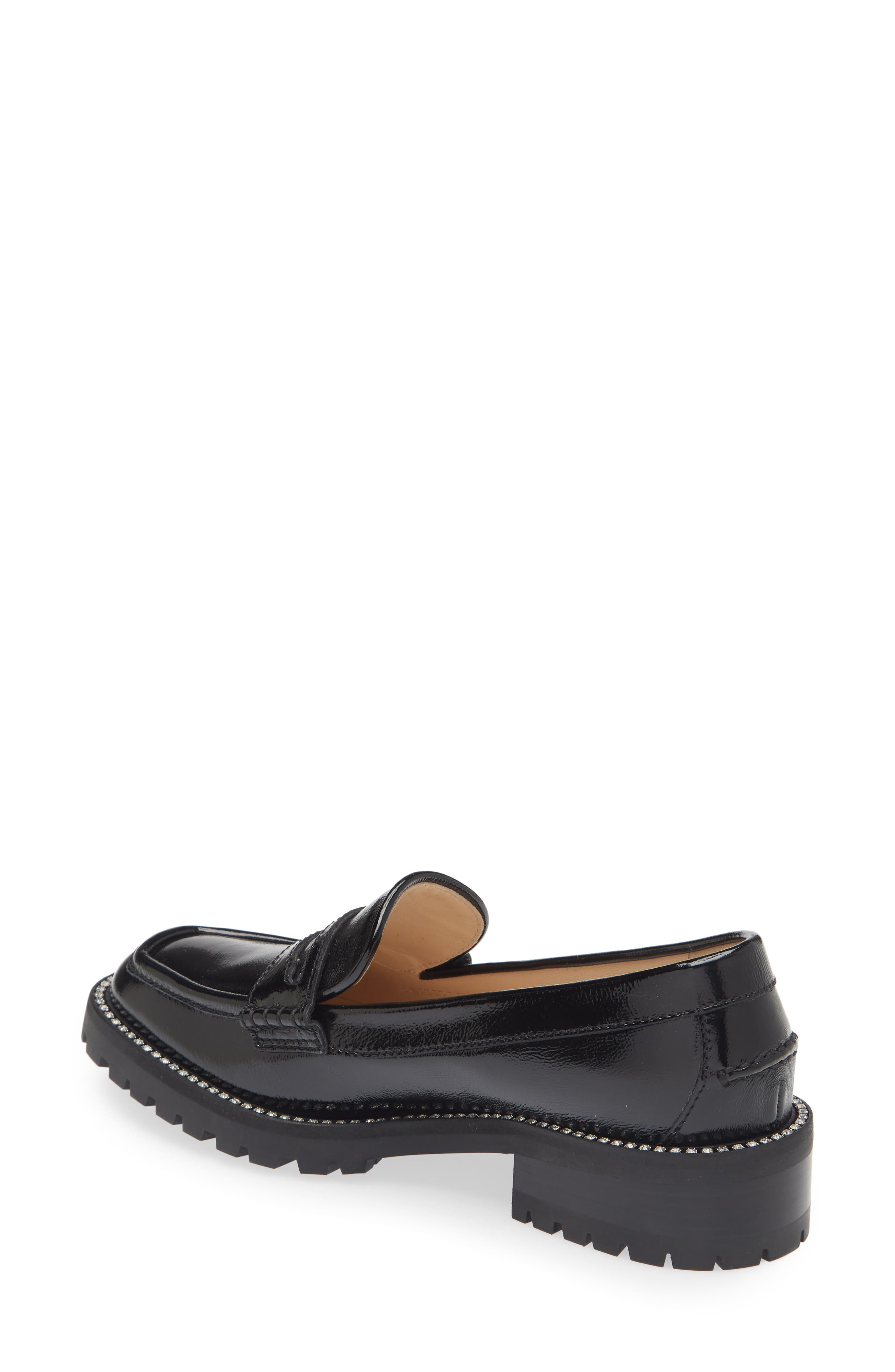 Jimmy Choo Deanna Naplack Loafer, Alternate, color, Black