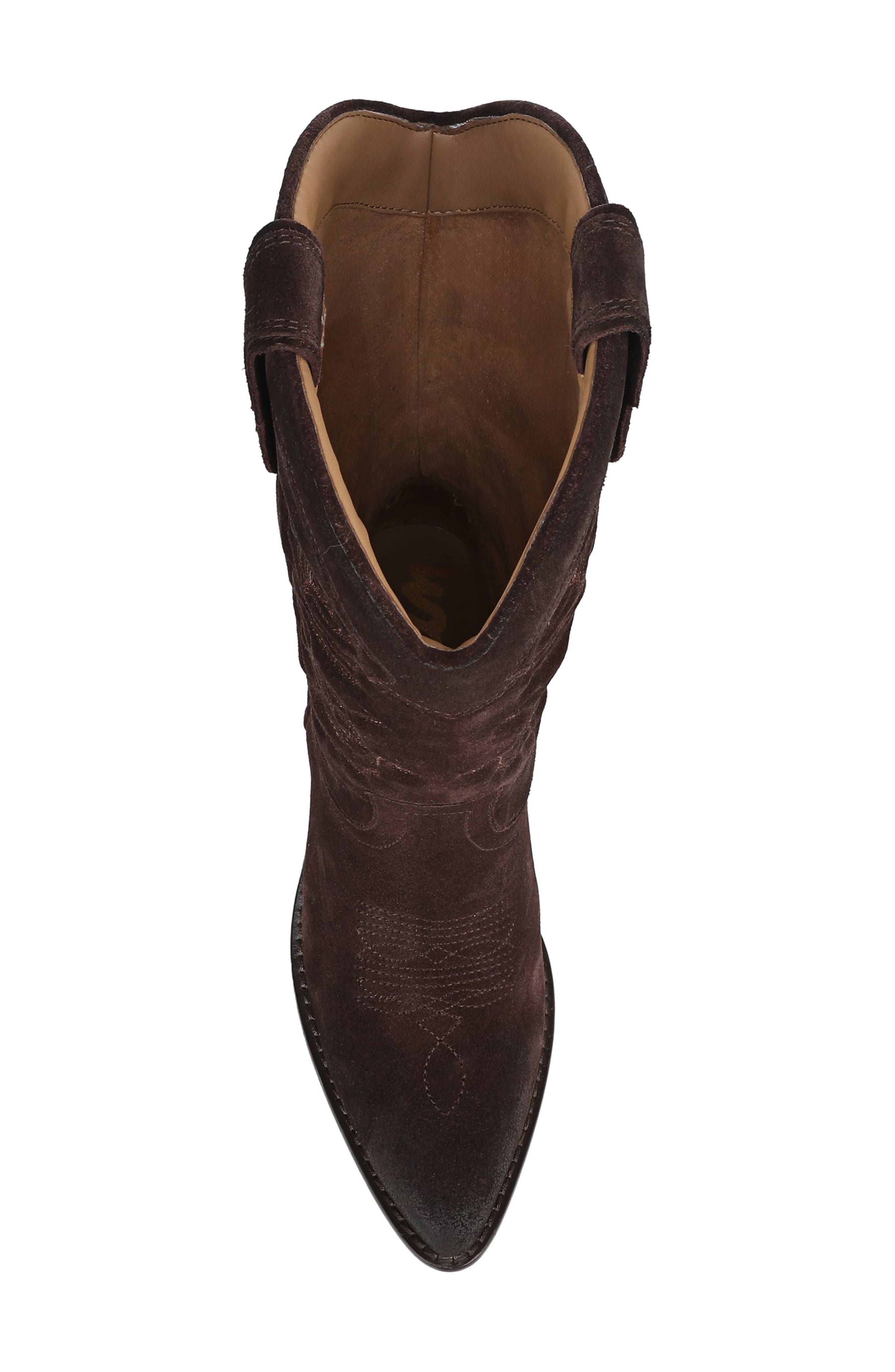 Sam Edelman Rue Western Boot, Alternate, color, Cafe Noir