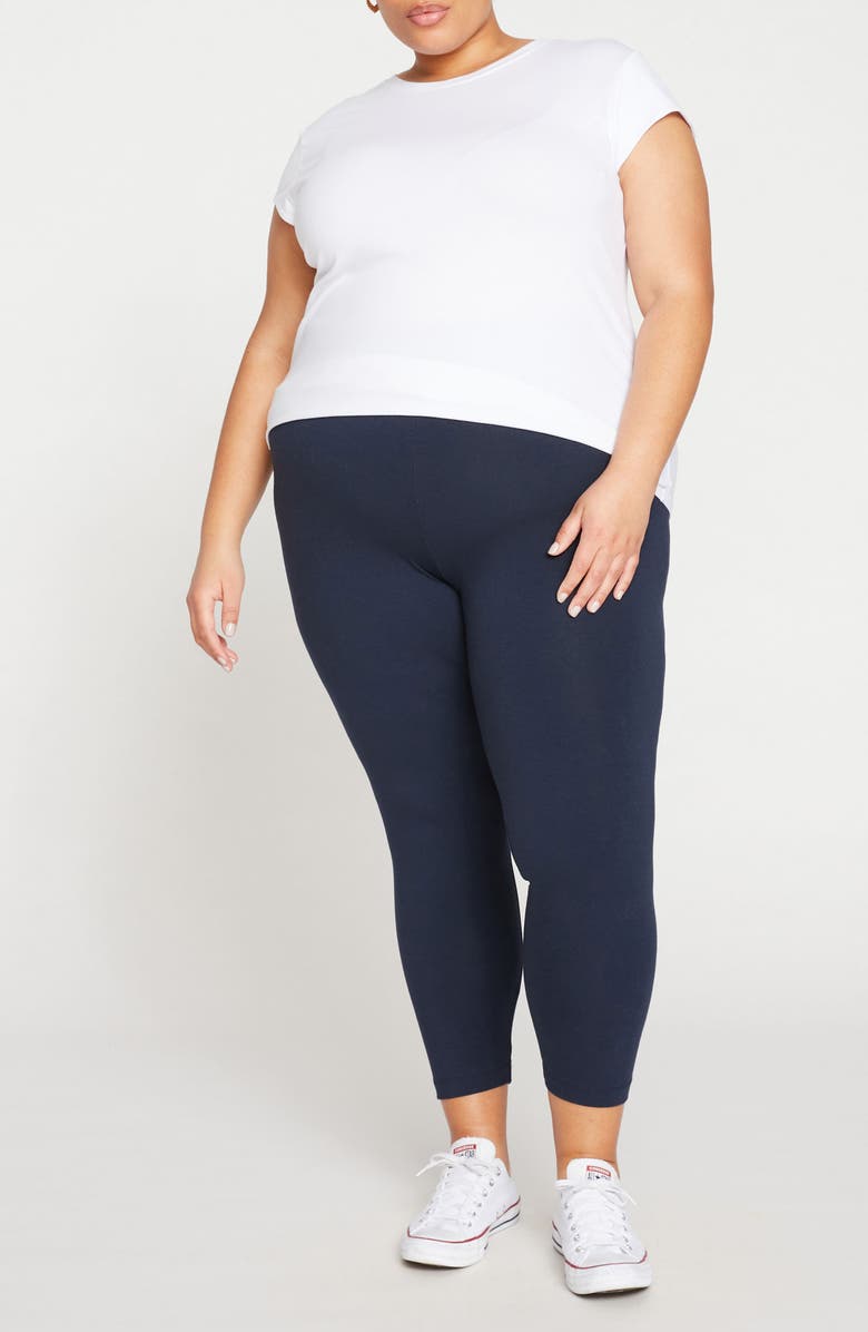 Universal Standard Roya Crop Leggings, Alternate, color, Midnight Blue