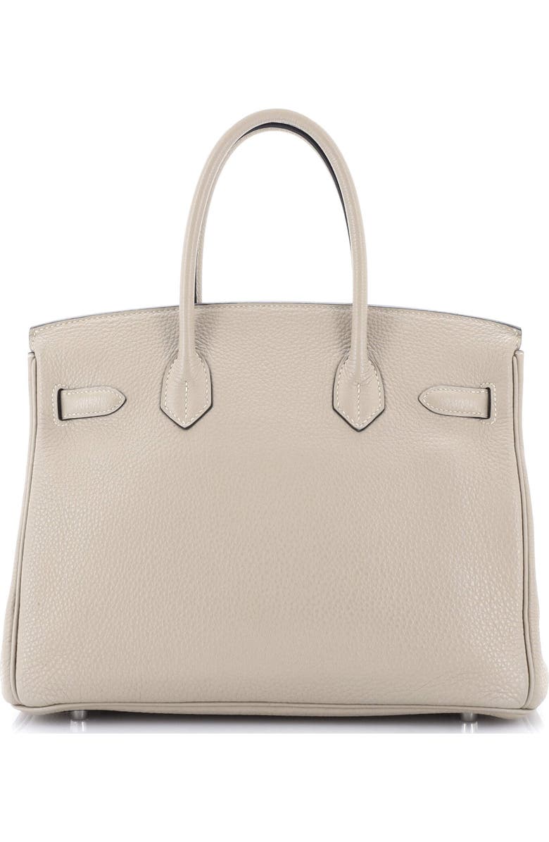 Pre-Owned Hermes Birkin Handbag Grey Togo with Palladium Hardware 30, Alternate, color, Gris Tourterelle