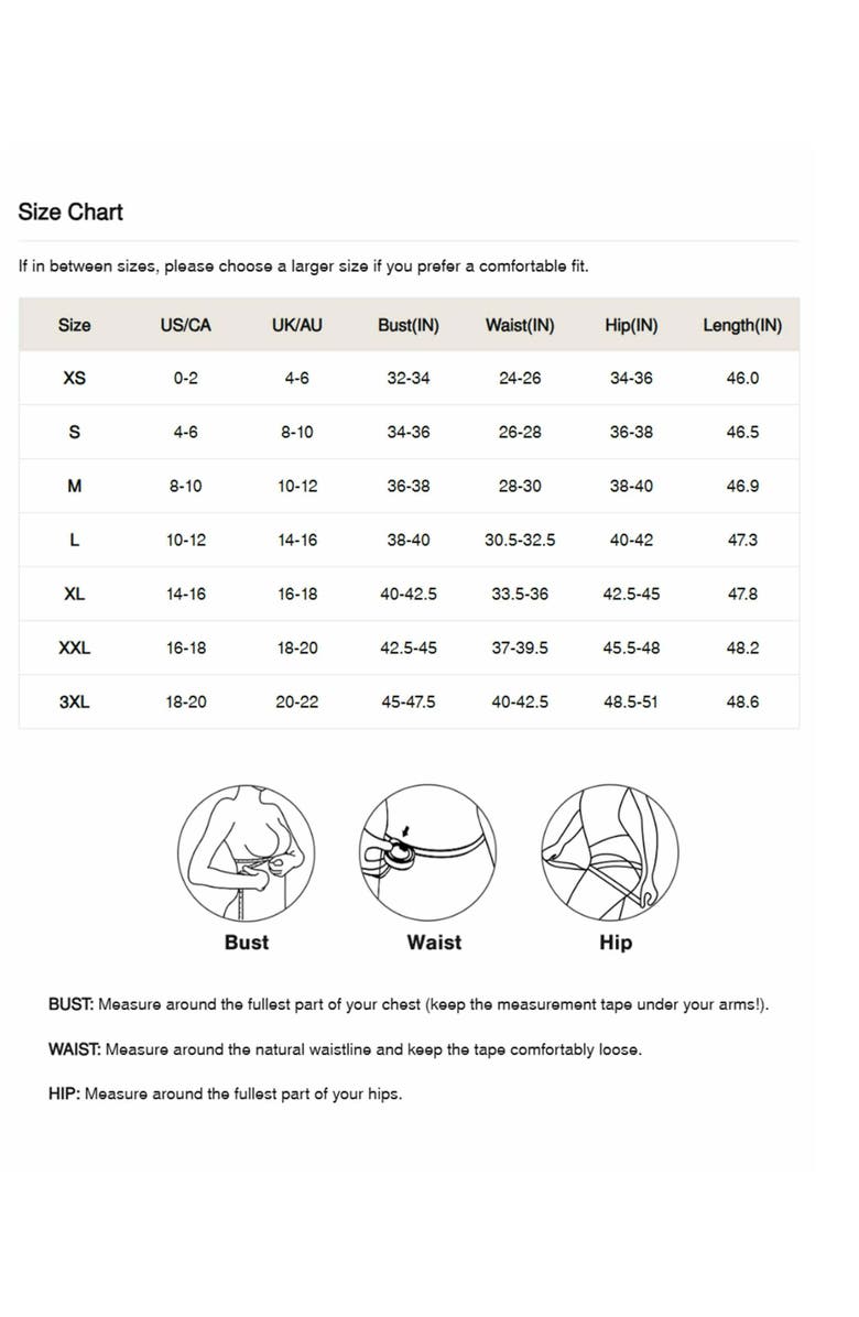 Popilush Shapewear Contrast Trim Built-In Sculpting Maxi Dress, Alternate, color, Midnight Black