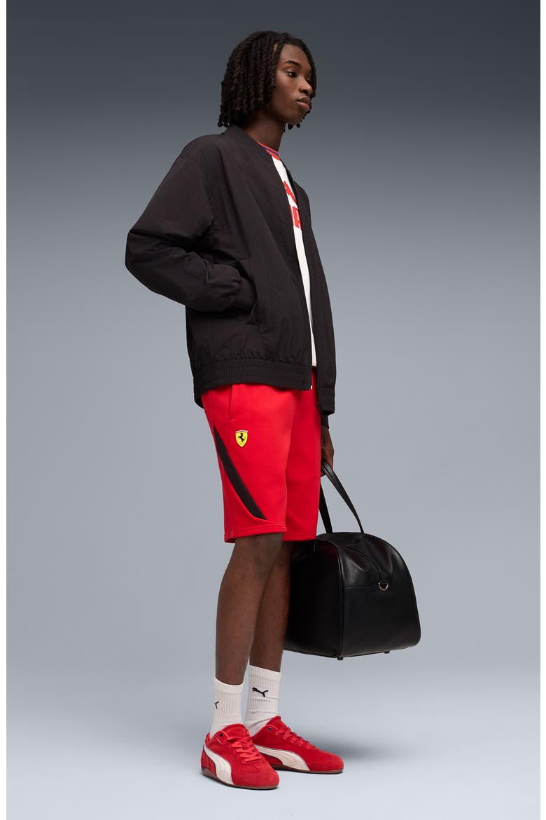 Scuderia Ferrari Motosport 1 Sweat Shorts, Alternate, color, ROSSO CORSA