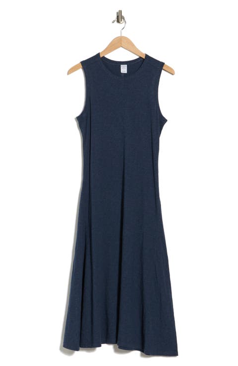 Sleeveless Cotton Jersey Midi Dress