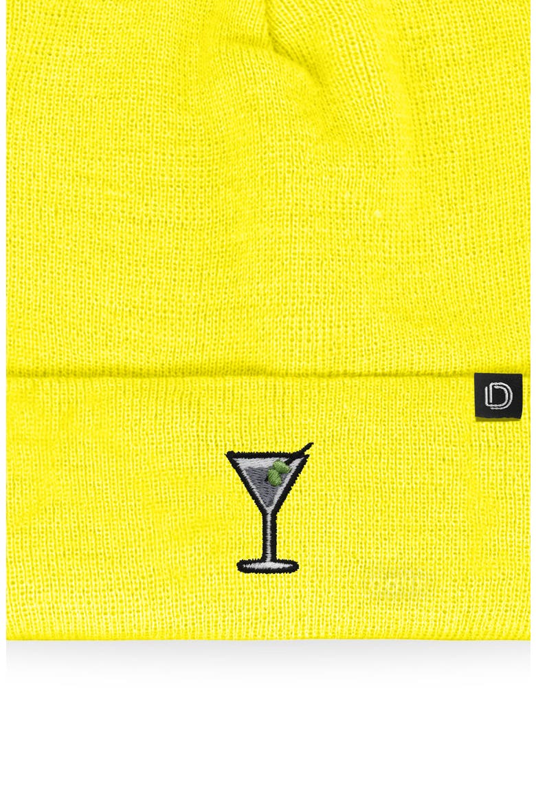 Martini Beanie Cap, Alternate, color, Neon Yellow