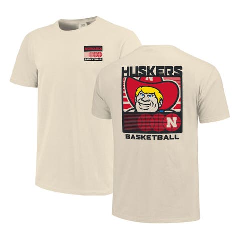 Men's  Cream Nebraska Huskers Basketball Staredown Comfort Colors