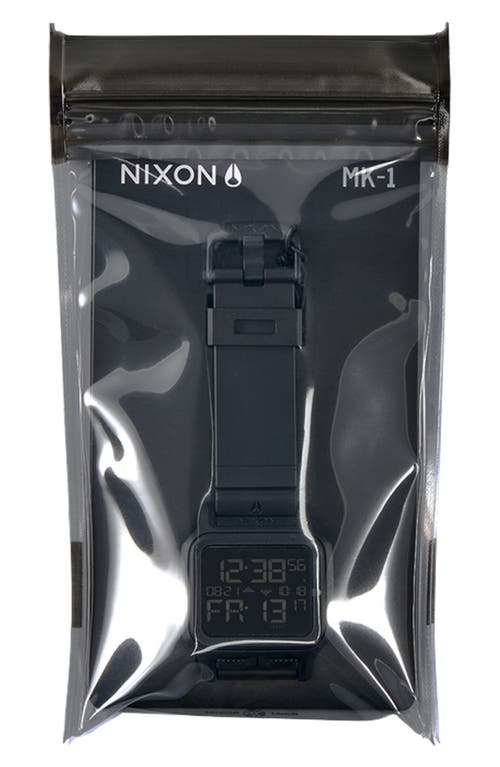 Nixon Regulus Mk-1 Digital Rubber Strap Watch, 44.5mm In All Black