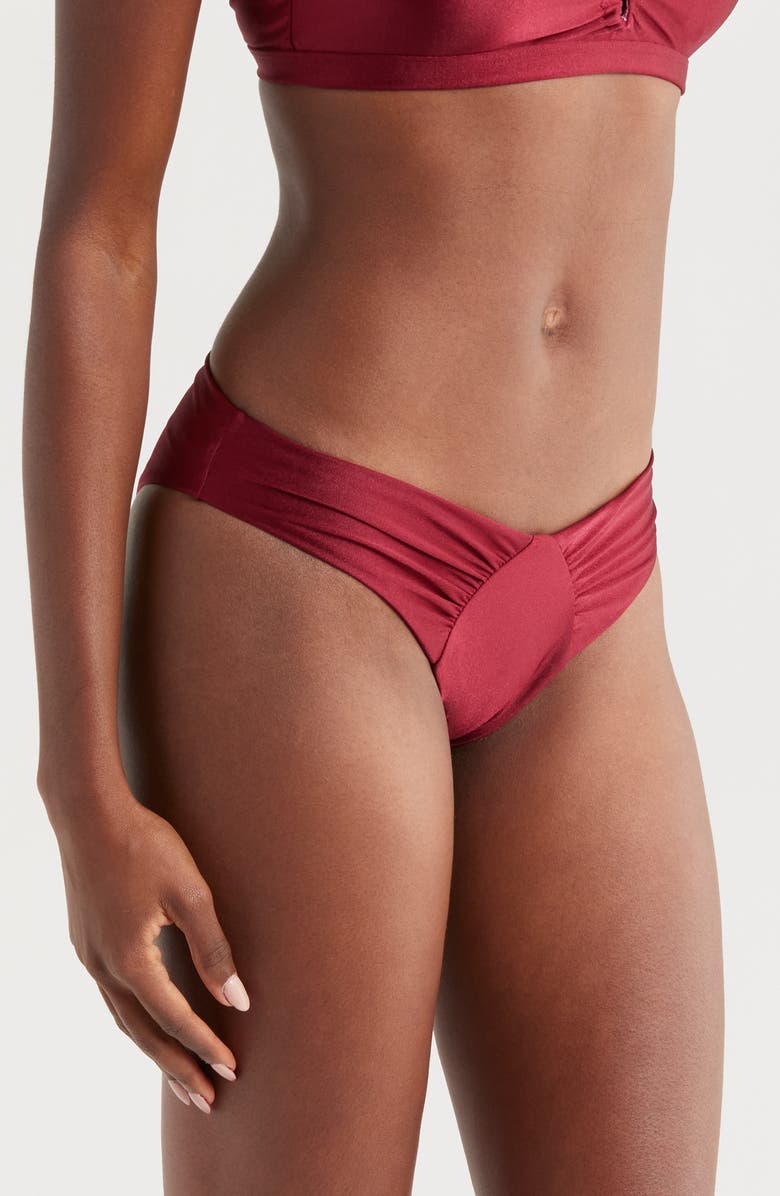 BOAMAR Rami Bikini Bottoms, Alternate, color, Wine