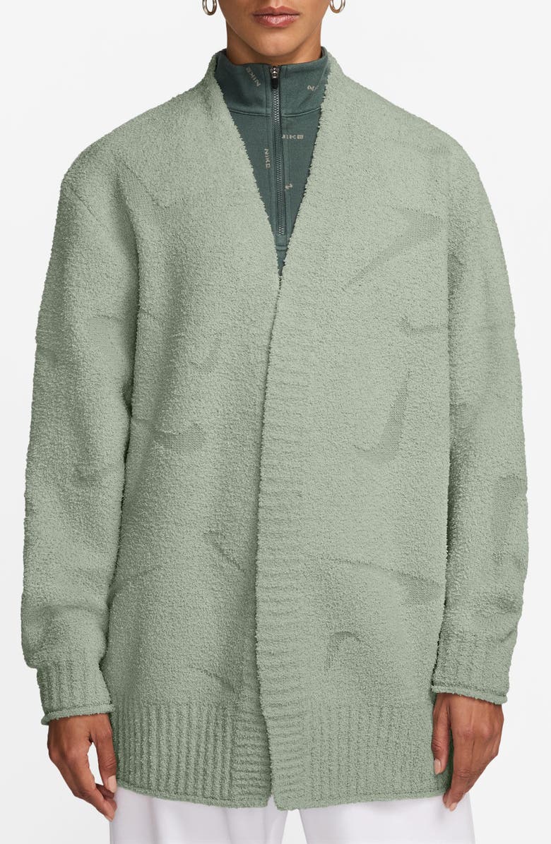 Nike Phoenix Oversize Bouclé Cardigan, Main, color, 370 Jdhrzn